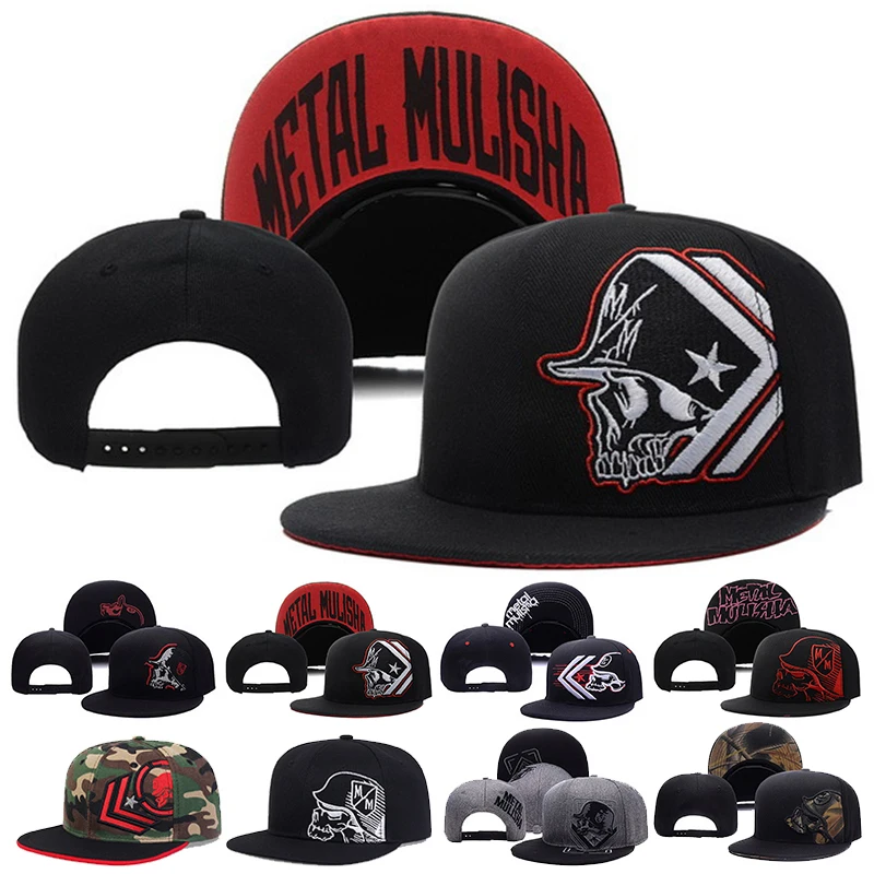 Unisex Skeleton Embroidery Bas - Snapback Hat Flat 评论和价格