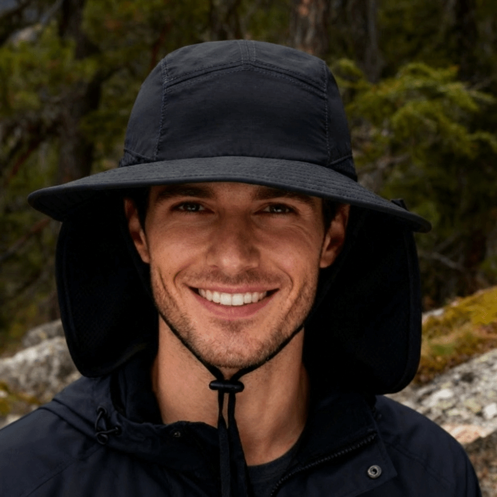 Fashion Wide Brim Outdoor Sun  - Bucket Hat Cotton 评论和价格
