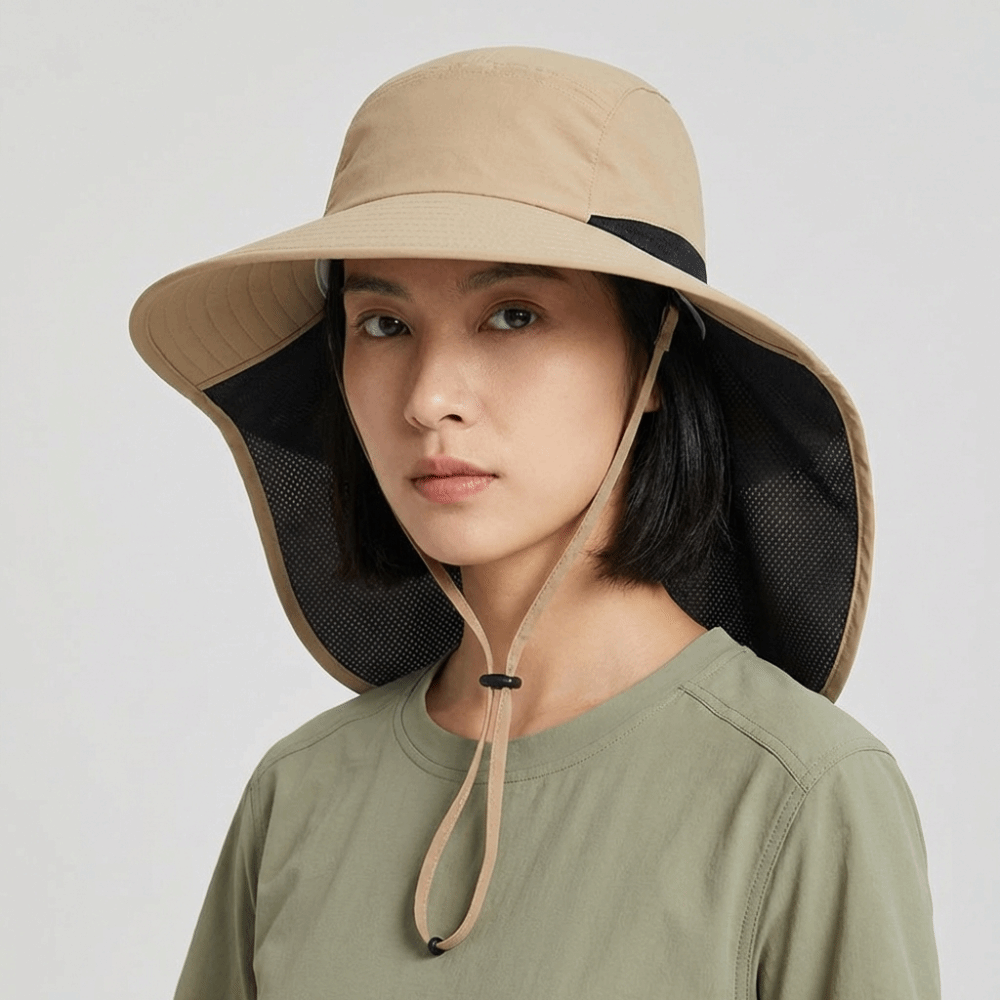 Fashion Wide Brim Outdoor Sun  - Bucket Hat Cotton 评论和价格