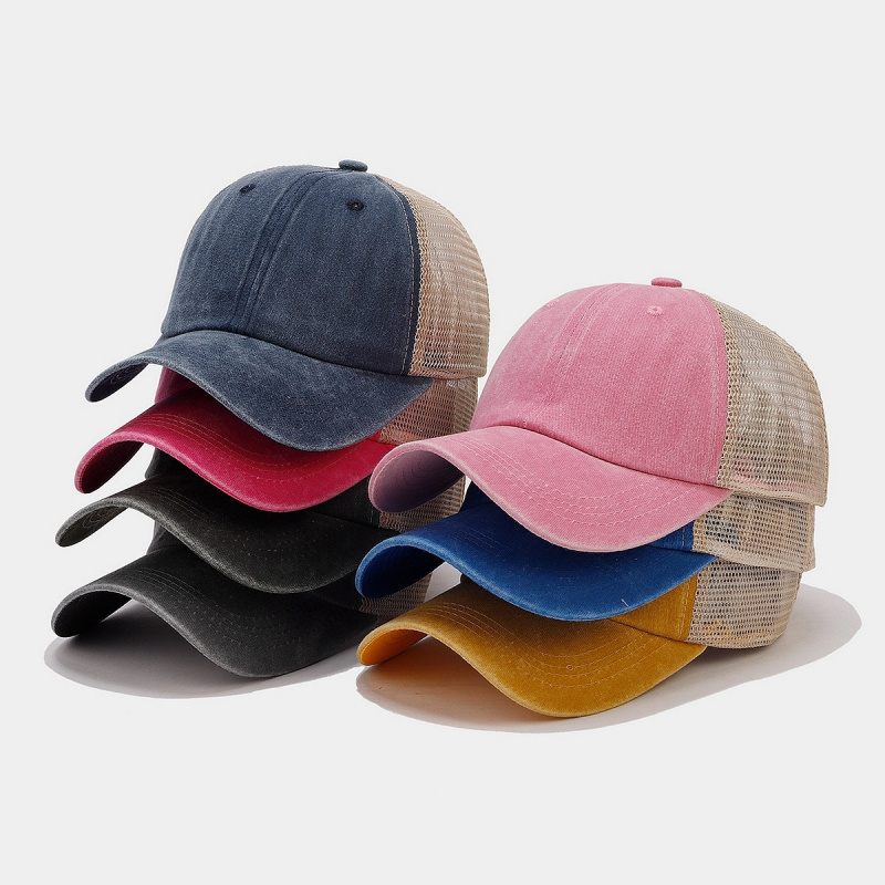 Vintage Washed Denim Mesh Back - Trucker Cap Mesh 评论和价格