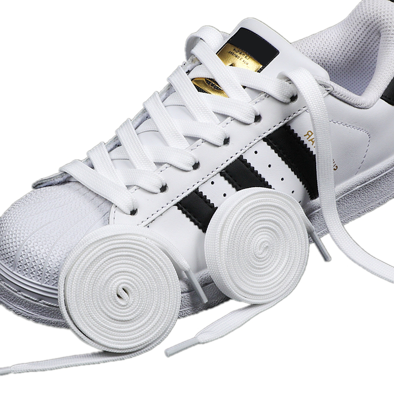1 Pair Black White Shoe Laces  - Adidas Shoes Superstar 评论和价格