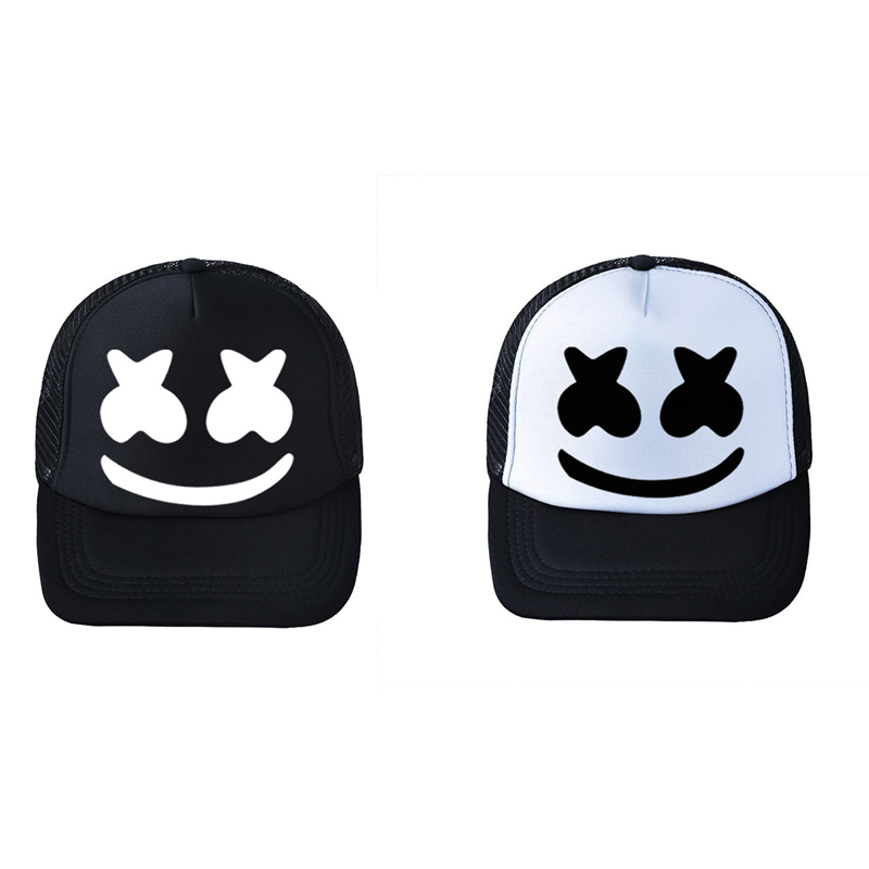 DJ Hip Pop Hat Marshmello Cosp - Trucker Cap Mesh 评论和价格