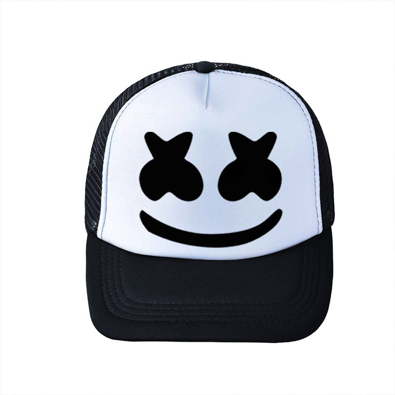 DJ Hip Pop Hat Marshmello Cosp - Trucker Cap Mesh 评论和价格
