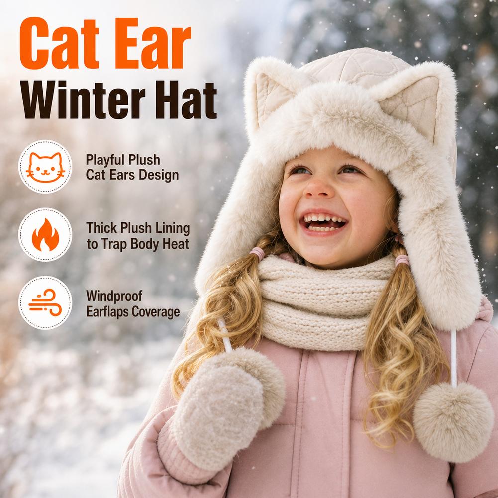 Plush Fox Ear Winter Trapper H - Winter Trapper Hat 评论和价格