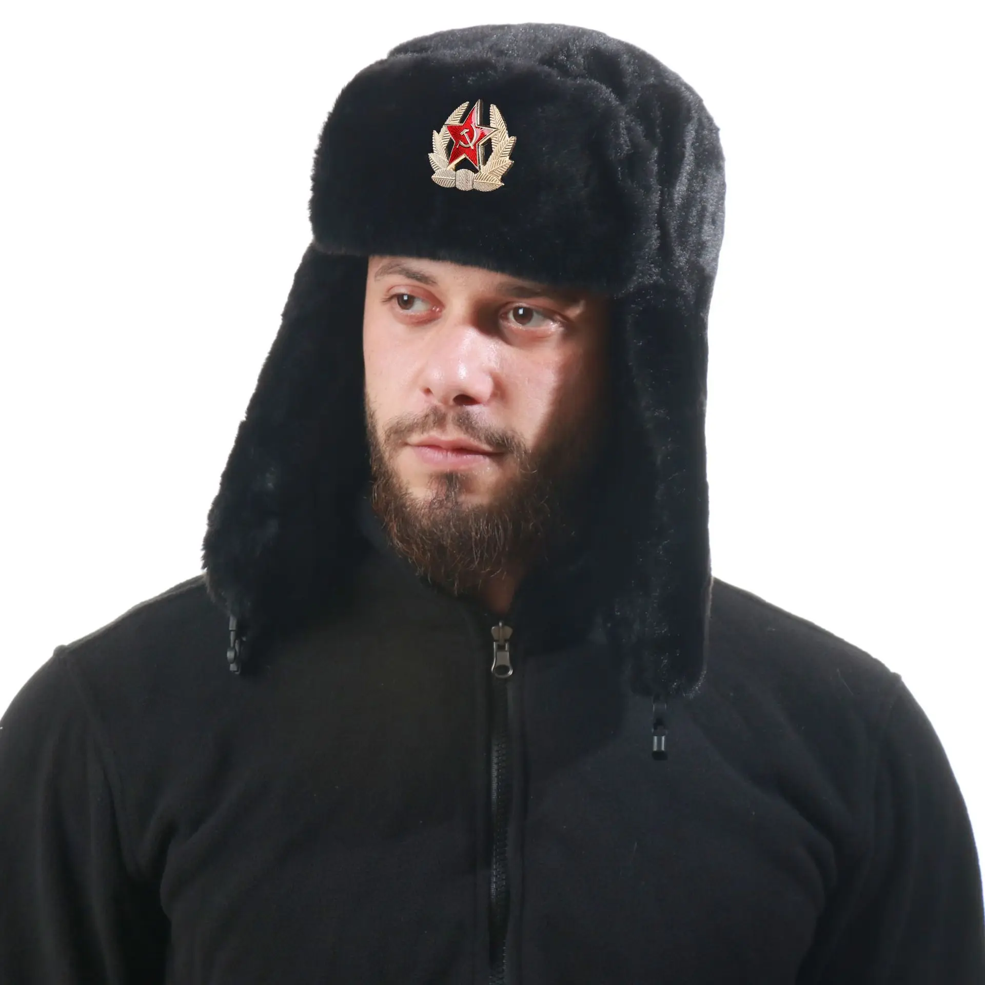 Soviet Badge Ushanka Men&Women - Winter Trapper Hat 评论和价格