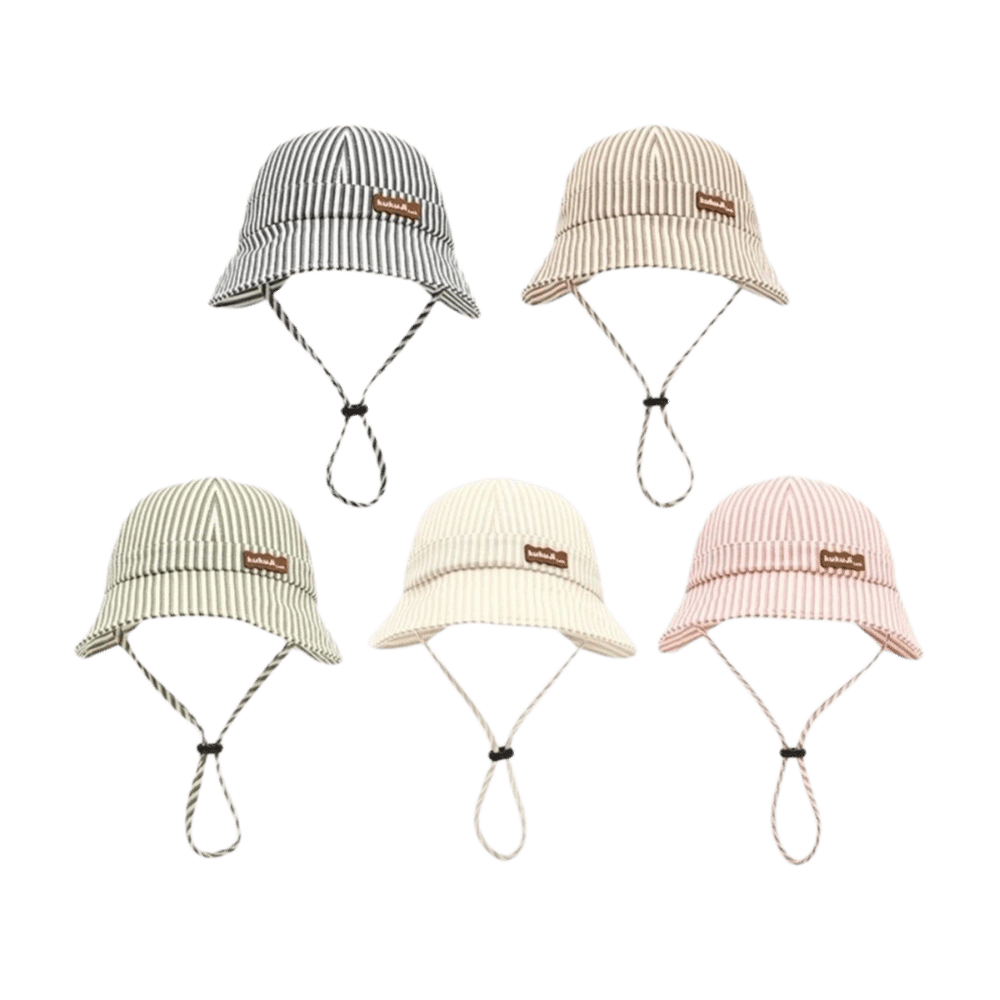 New Striped Baby Bucket Hat Ad - Bucket Hat Cotton 评论和价格