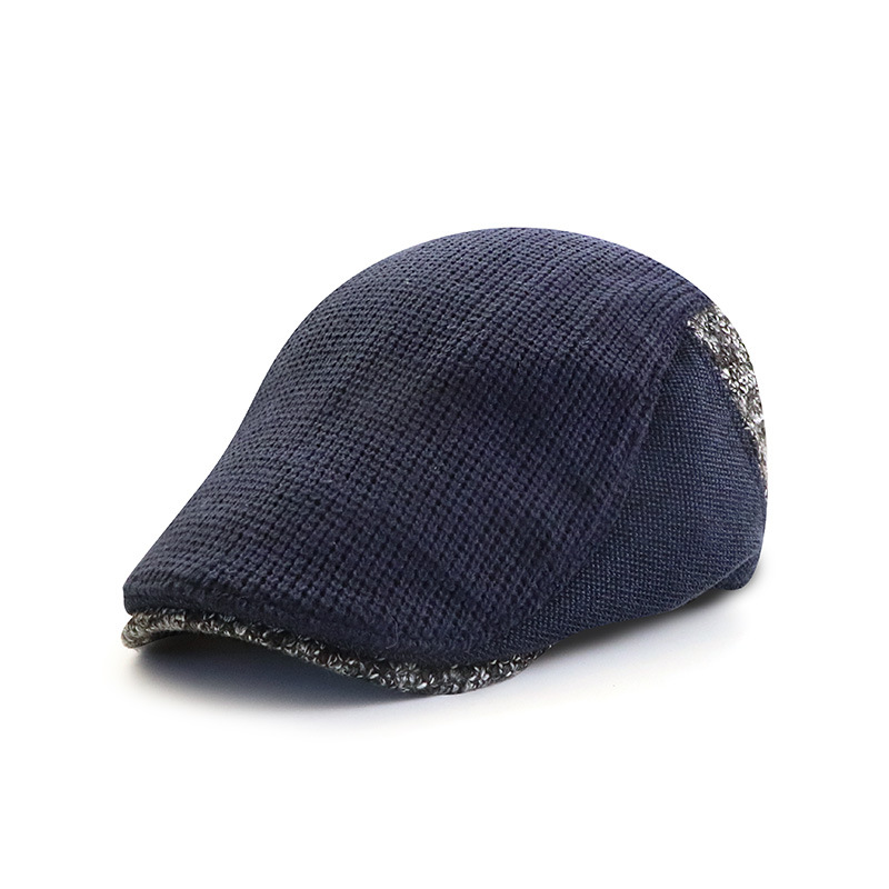 Men Newsboy Hats Thick Autumn  - Snapback Hat Flat 评论和价格