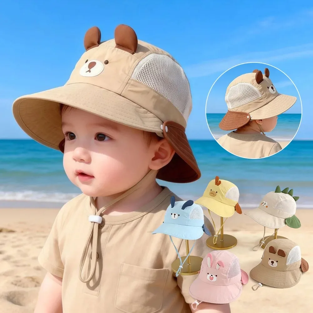 Cute Cartoon Baby Fisherman Ha - Bucket Hat Cotton 评论和价格