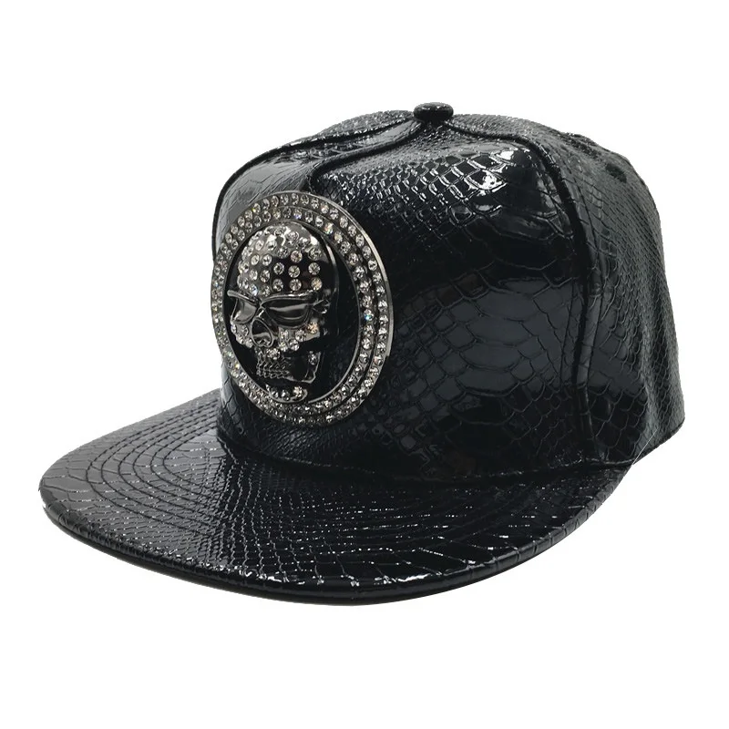 Brand Oohmy Men Women PU Leath - Snapback Hat Flat 评论和价格