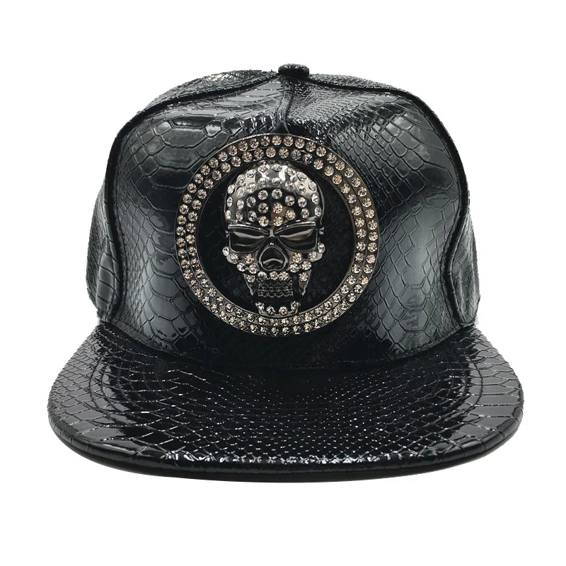 Brand Oohmy Men Women PU Leath - Snapback Hat Flat 评论和价格