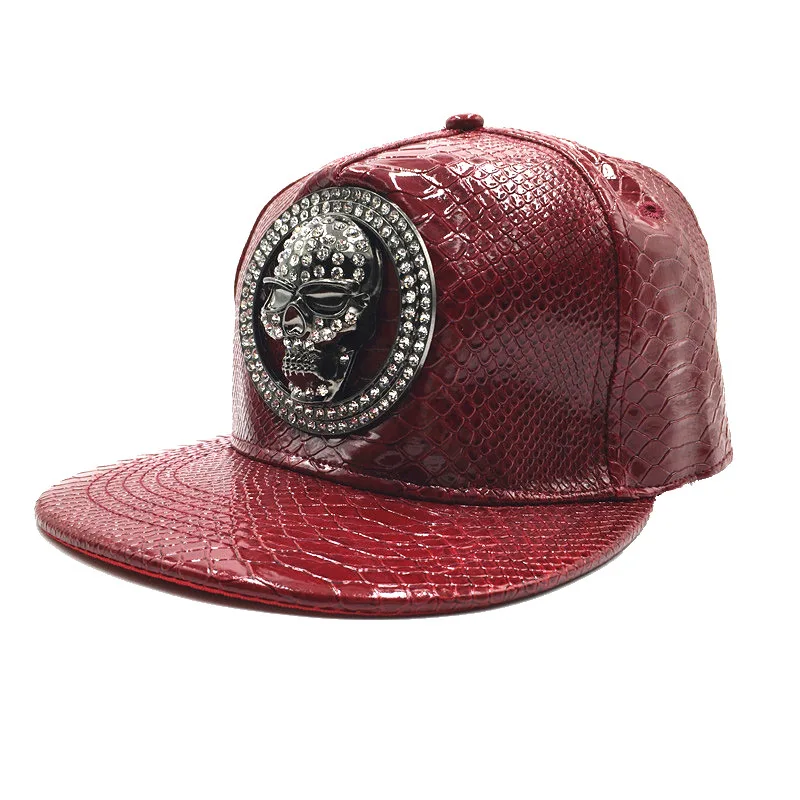 Brand Oohmy Men Women PU Leath - Snapback Hat Flat 评论和价格